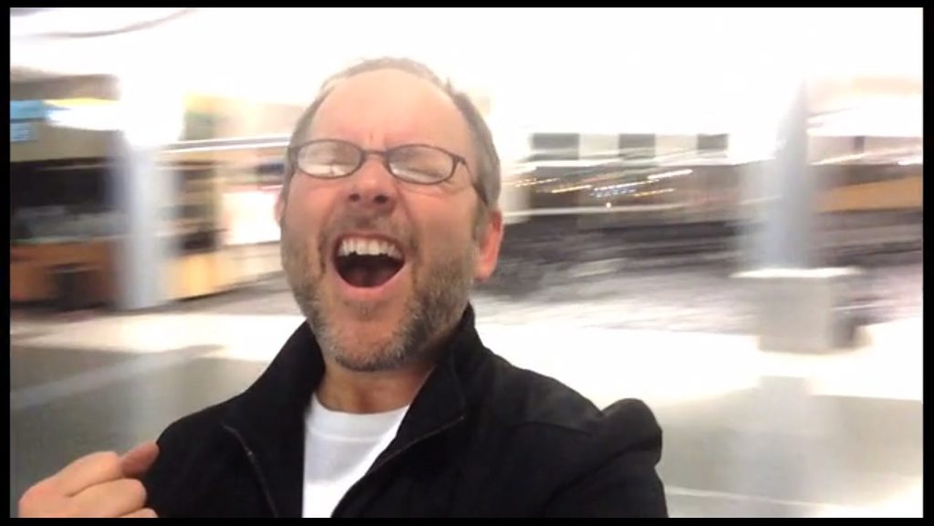 A screenshot from Richard Dunn's hilarious music video. A screenshot from Richard Dunn's hilarious music video.